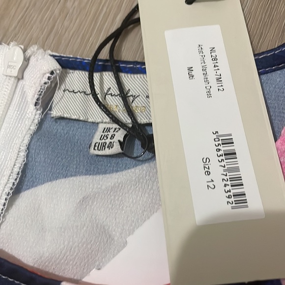 Never fully dressed Artist print mini dress - Picture 4 of 6